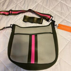 Haute Shore Olive and Pink Tote
